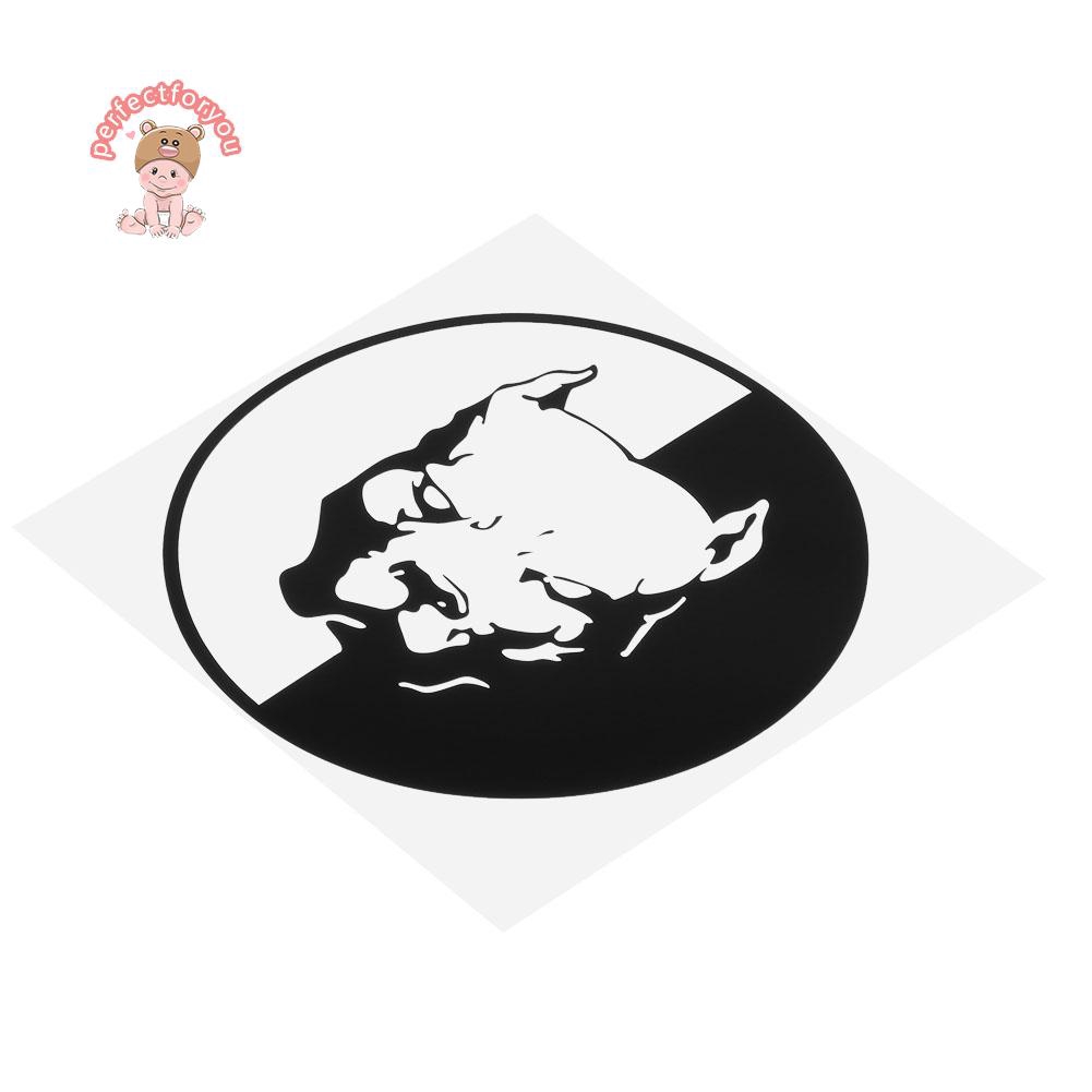 Perfectforyouâ¡ Stiker Gambar Anjing Pitbull Tahan Air Untuk Dekorasi Mobil