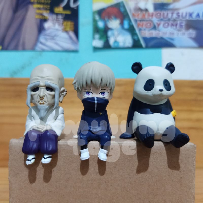 JUJUTSU KAISEN : sitting figure (sitgur): panda, inumaki toge, gakuganji