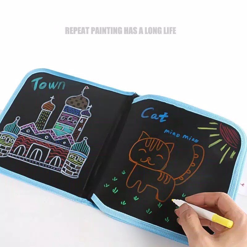 BUKU GAMBAR PORTABLE MAGIC BOOK DOODLE BOOK-1