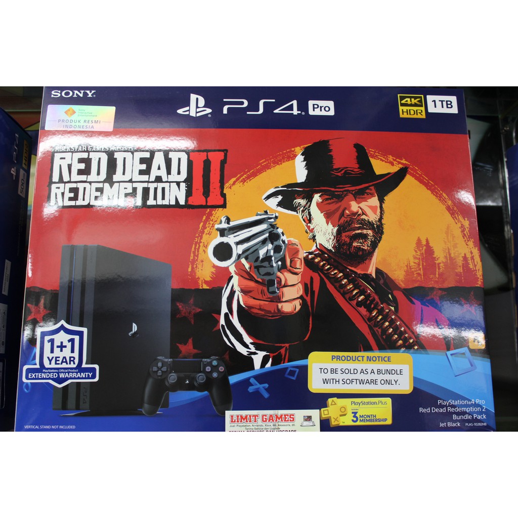 Jual PlayStation 4 Pro Red Dead Redemption 2 Bundle Pack Shopee Indonesia