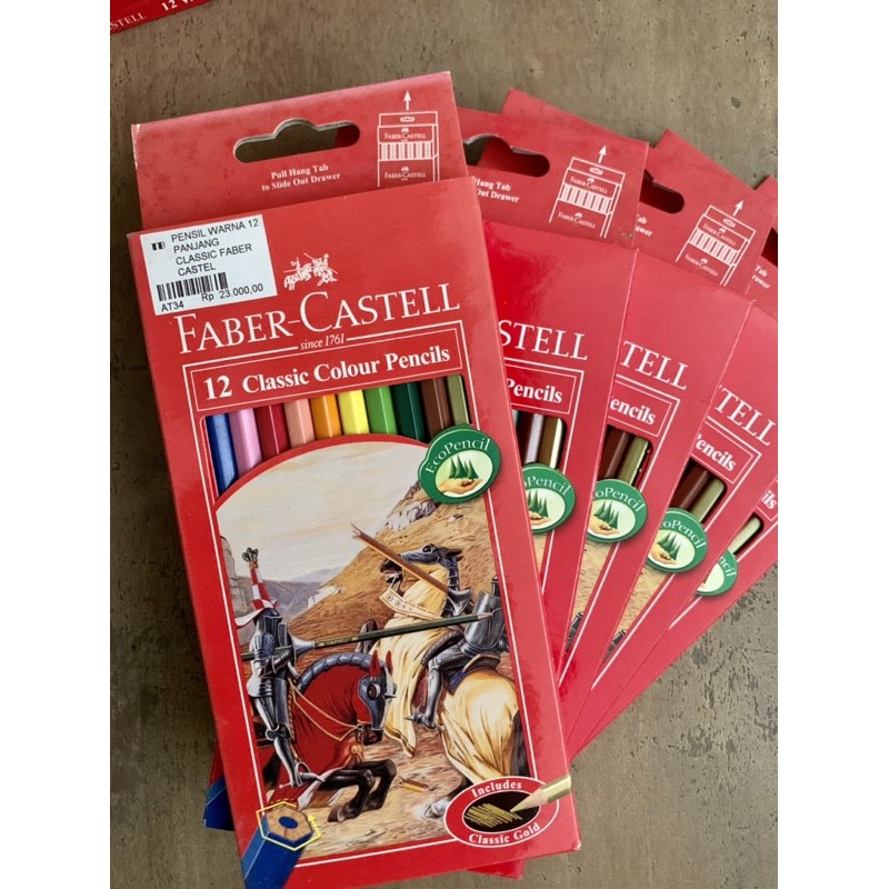 

Pensil warna Faber Castel 12 warna panjang & pendek