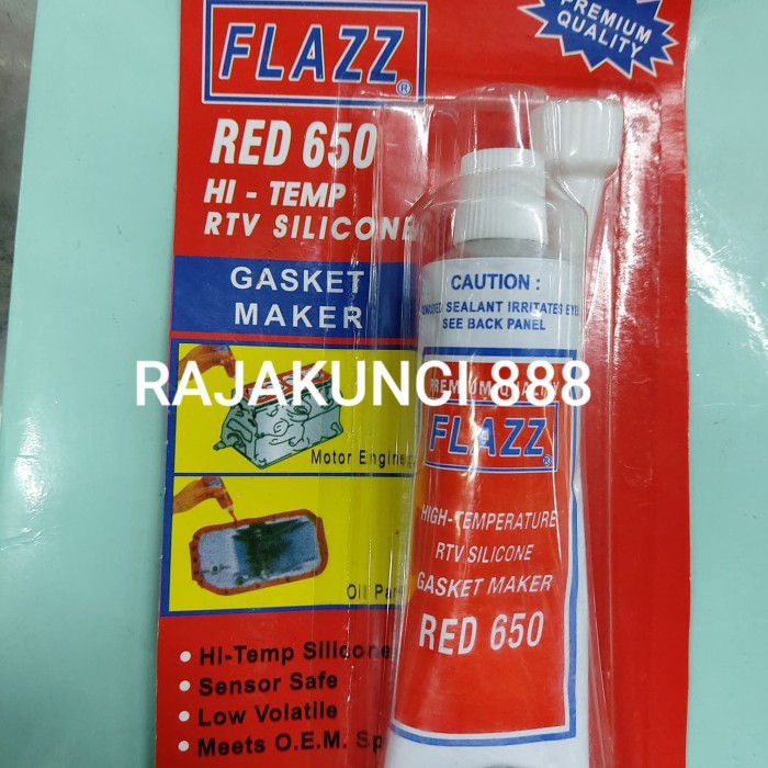 

Lem Gasket merah 85g FLAZZ Silicone red 85g Lem silikon merah