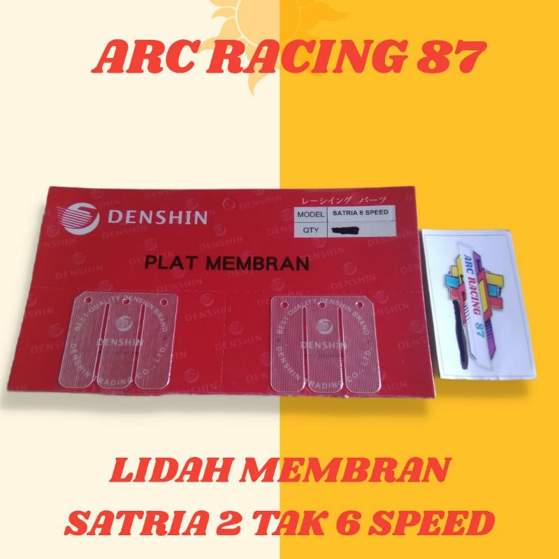LIDAH / PLAT MEMBRAN SUZUKI SATRIA 2 TAK 6 SPEED ( HARGA UNTUK 1 SET ISI 2 PCS / LEMBAR)
