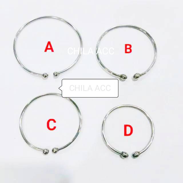Gelang Bayi SAWAN anti kejang Gelang KESEHATAN Baja Putih Stainles Steel Anti Karat Selamanya