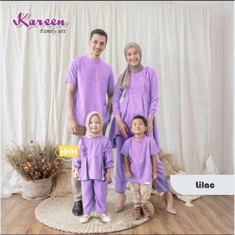 Kareen family set, couple family, family set, baju keluarga
