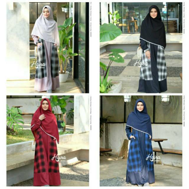 BIG SALE DISKON BESAR HAIRA DRESS YASMEERA . DRESS ONLY GAMIS BUSUI GAMIS ADEM