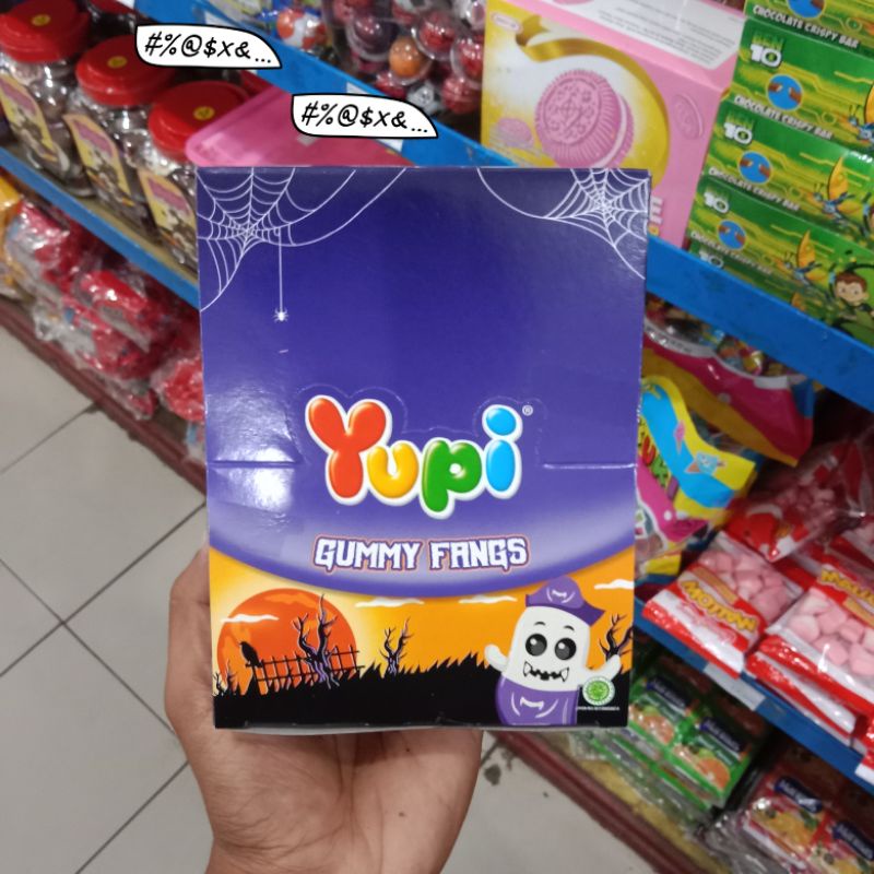 

Yummer l Permen Yupi Gummy Fangs 1 Box