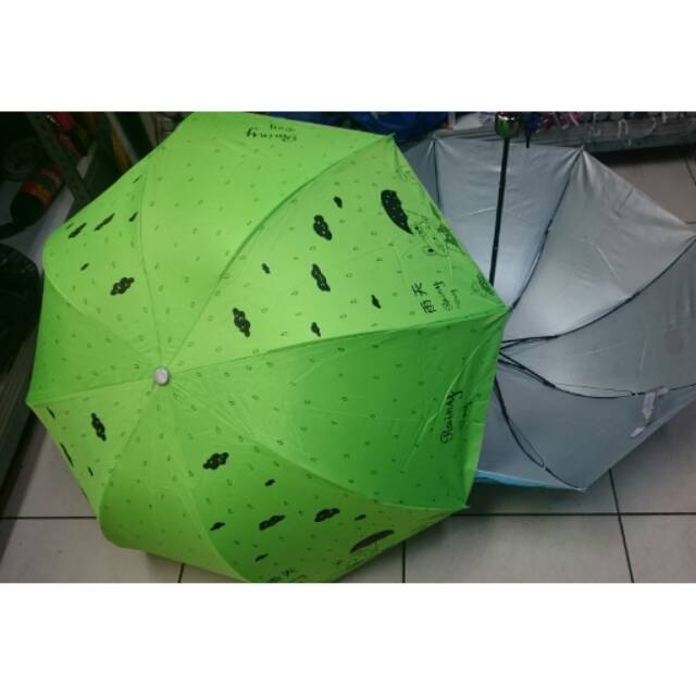 PAYUNG LIPAT 3 MODEL MANGKOK MOTIF RAINY DAY