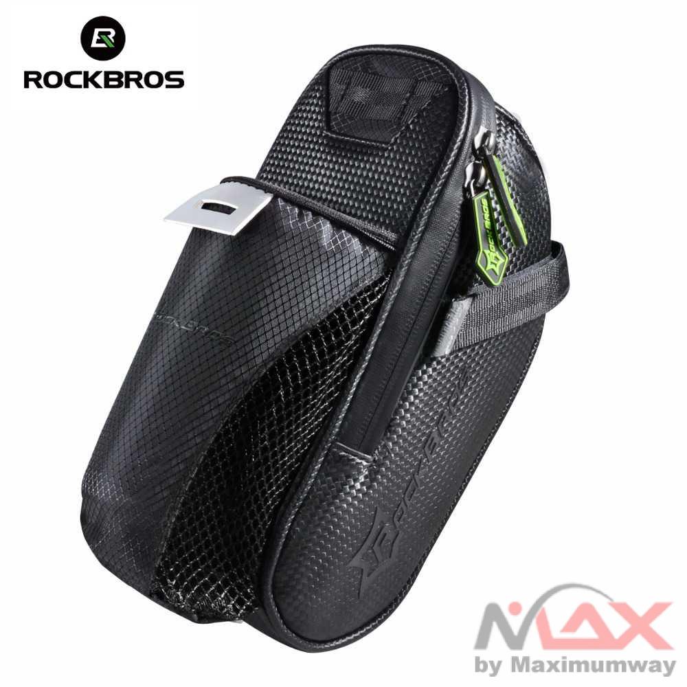 Tas Sepeda Microfiber Waterproof dengan Holder Botol Minum olahraga aksesoris elektrik MTB bicycle