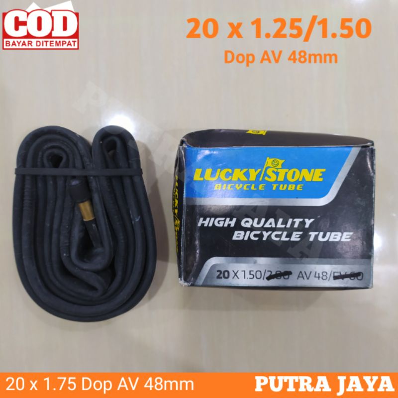 Ban Dalam Sepeda 20 x 1 25 l 1 50 Lucky stone Sepeda Lipat anak mini Ukuran 20 x 1.25 l 1.50 Murah H