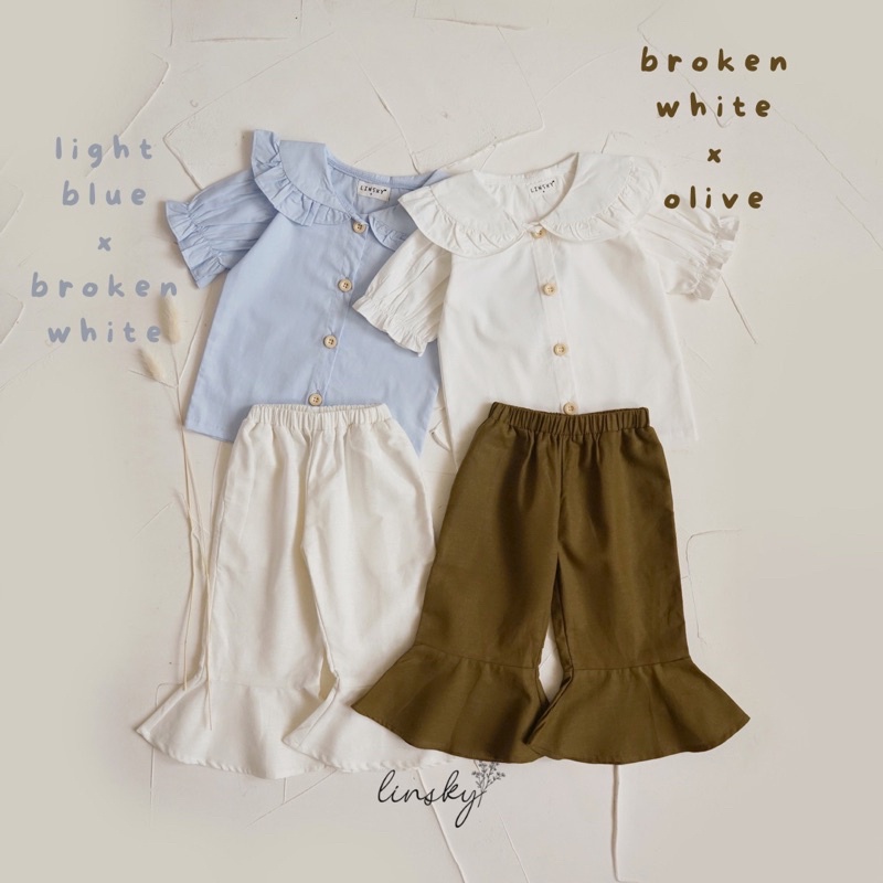 LINSKY BABY - Cutbray Set Anak Perempuan