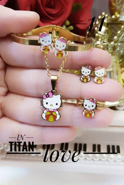 Titanium set perhiasan anak 2504g