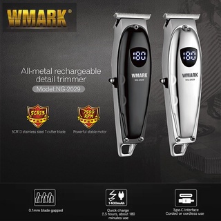 Cukur Wmark Hair Trimmer NG-2029 Ng 2029 dengan LED dislay body metal