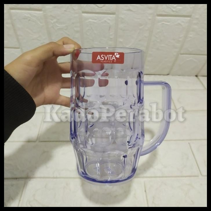 Gelas Bir Asvita 770 Ml - Gelas Bir Mika -Gelas Bir Jumbo Mika Melamin