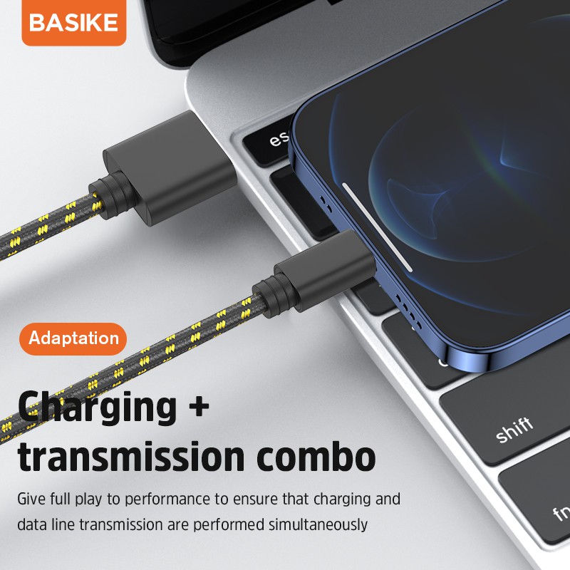 Kabel Data Fast Charging BASIKE Micro USB Cable Android Tangle-free Charger Xiaomi Samsung Vivo OPPO Mobile Cables Converters-1