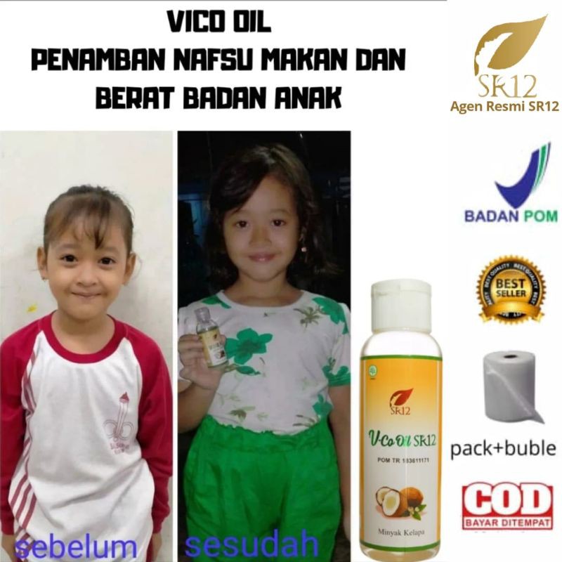 VICO SR12 PENAMBAH NAFSU MAKAN DAN BERAT BADAN ANAK HERBAL BPOM AMAN BUMIL, BUSUI, ANAK2 DEWASA