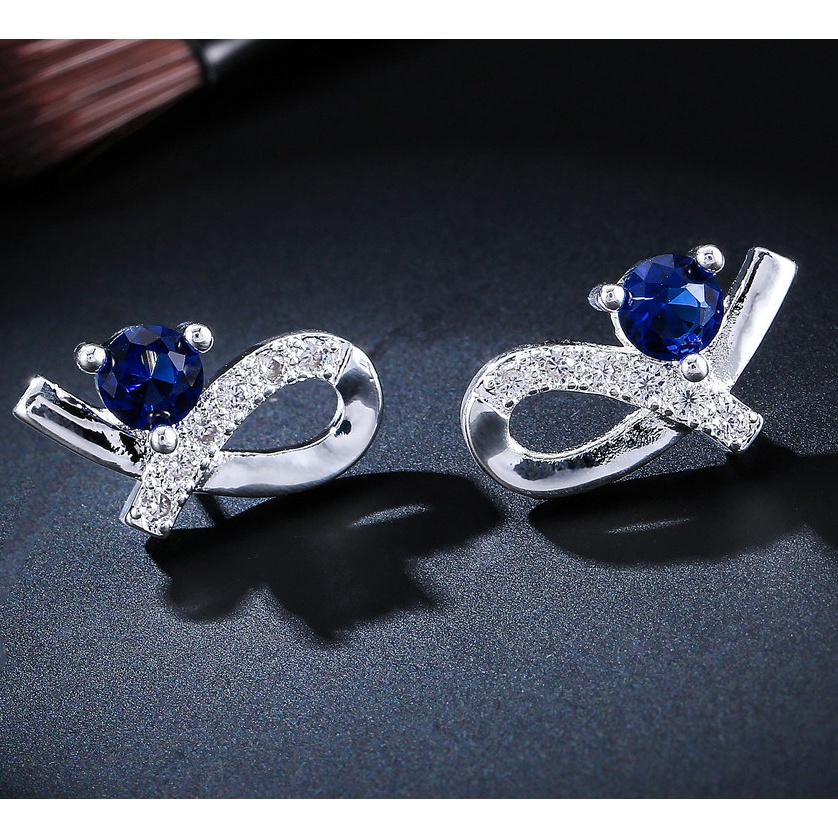 925 anting-anting perak murni, Busana sederhana, Anting-Anting wanita, Perhiasan Fashion Korea, Aksesoris telinga ED005-26