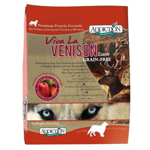 

ADDICTION Makanan Anjing Grain Free Viva La Venison 1.8kg