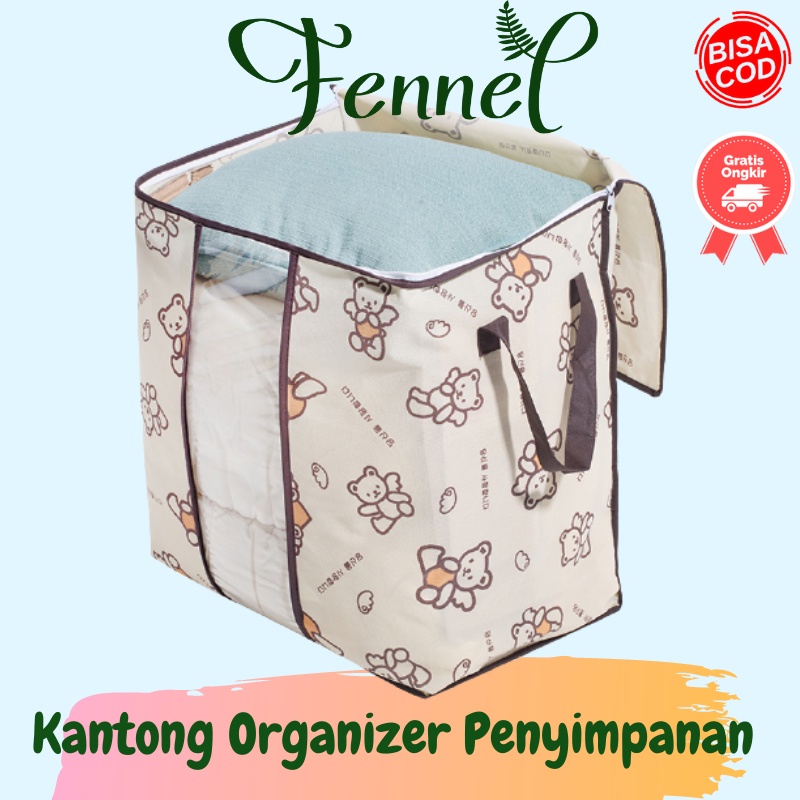 Kantong Tas Organizer Penyimpanan Selimut Pakaian Handuk  Q31