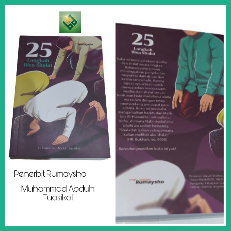 Buku Saku 25 Langkah Bisa Shalat Rumaysho Panduan Wudhu dan ibadah Sesuai Sunah Pocket Books Pria Wa