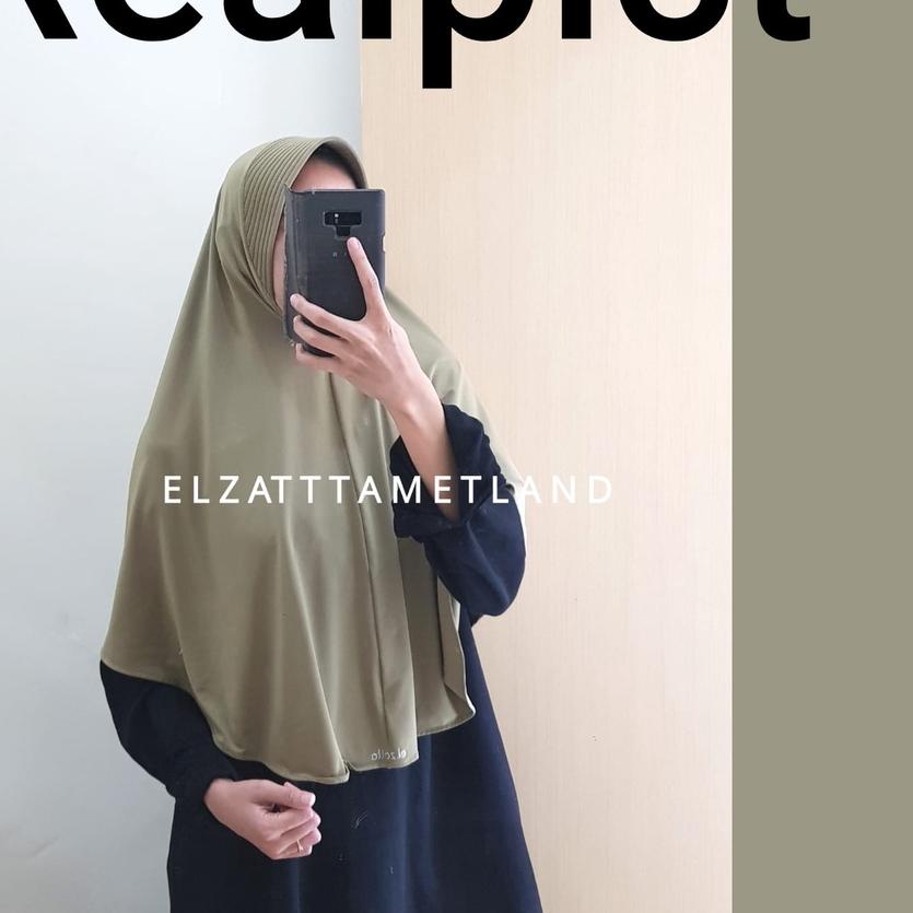 ✮ Jilbab Instan Bergo Polos Dewasa Terbaru Elzatta Zaria Citra Warna Lengkap Menutup dada ❆