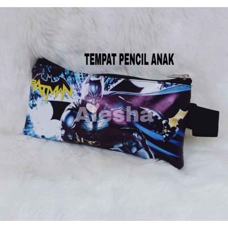 Tempat pensil anak sekolah karakter superhero / MURAH BINGITS