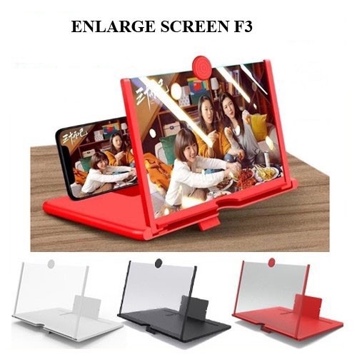 Trend-ENLARGED SCREEN F3 Kaca Pembesar Layar HP 7 inch Enlarger Mobile Phone Magnifier Video Cinema