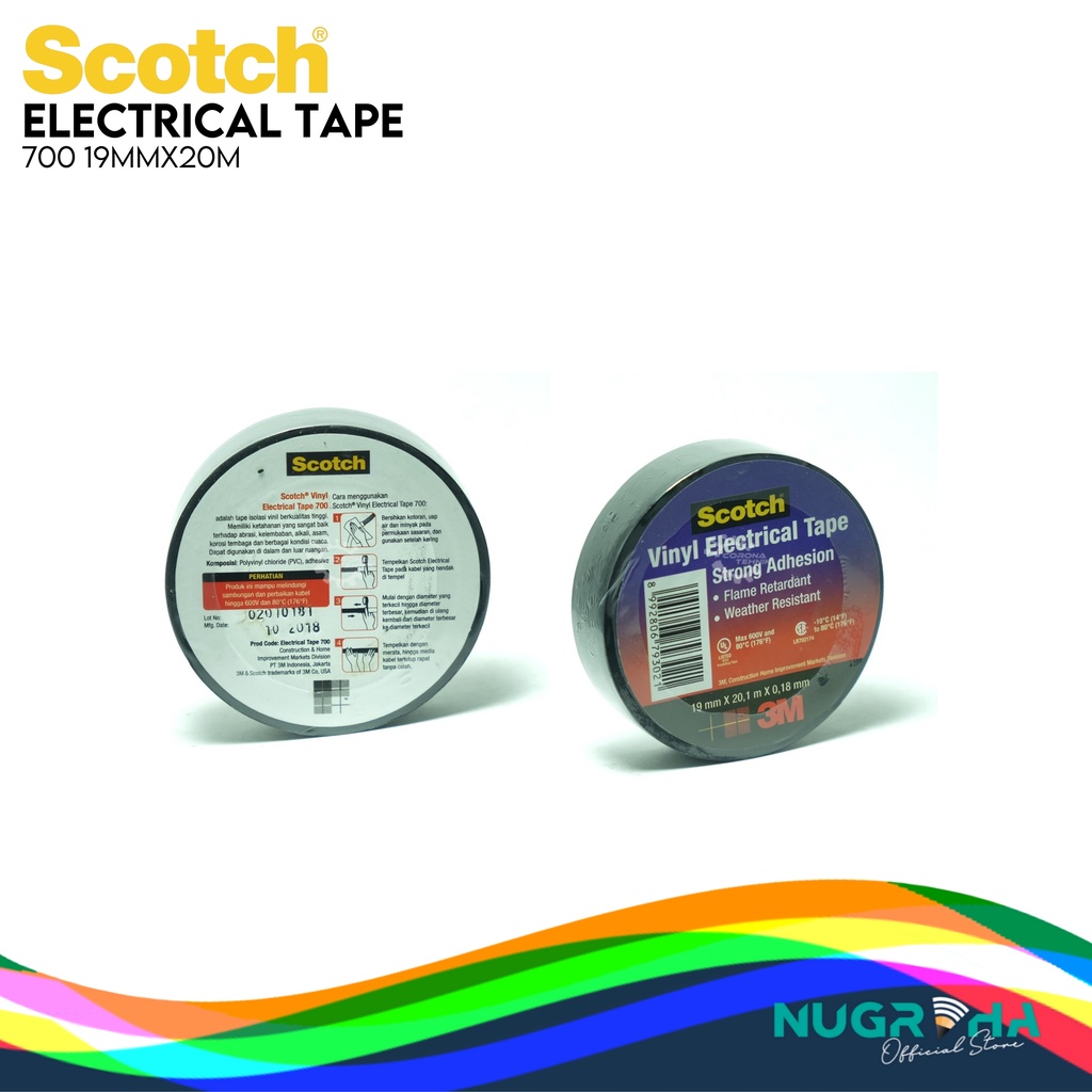 

SCOTCH ELECTRICAL TAPE 700 19MMX20M