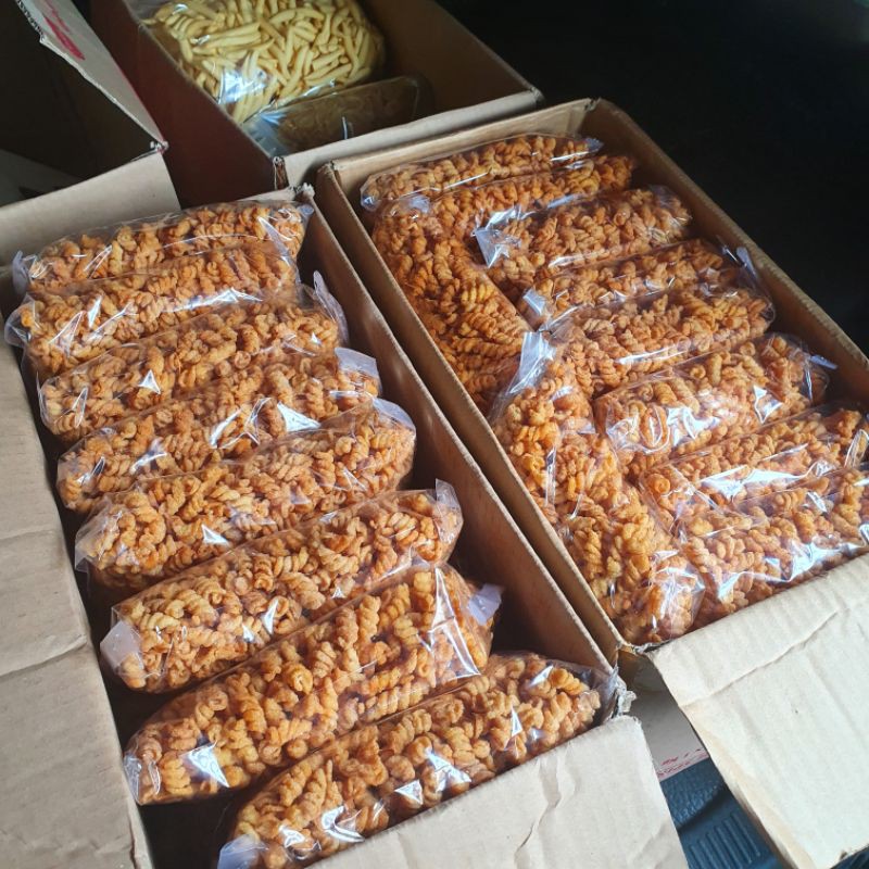 

Makaroni Spiral Pedas Asin 250gram