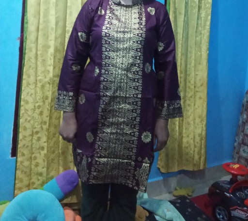 Atasan Batik Dolby Dolbi Dobby Doby Tenun Sutra Tulis Halus Katun Atbm Baron ,sarombit Atasan Dengan