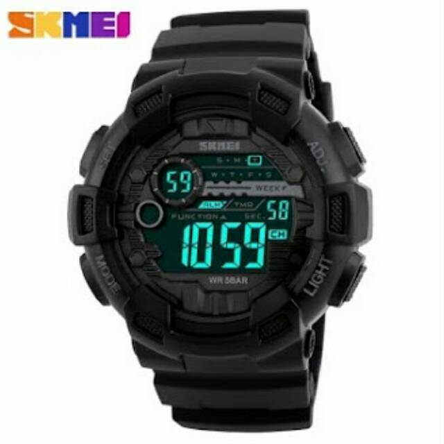 Jam tangan SKMEI 1243 black original