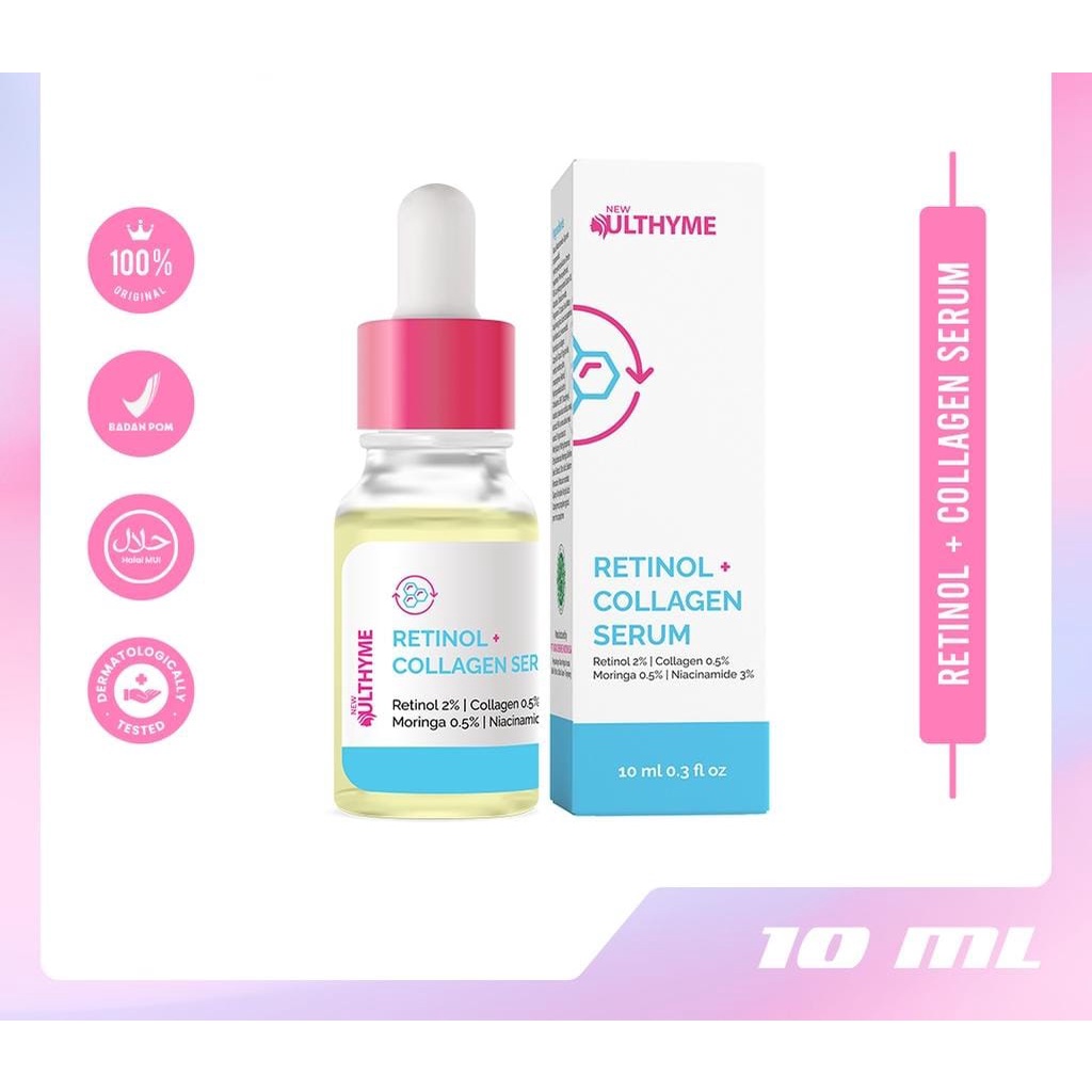Ulthyme skincare Serum Retinol NEW PLAT 3B KEMASAN BESAR