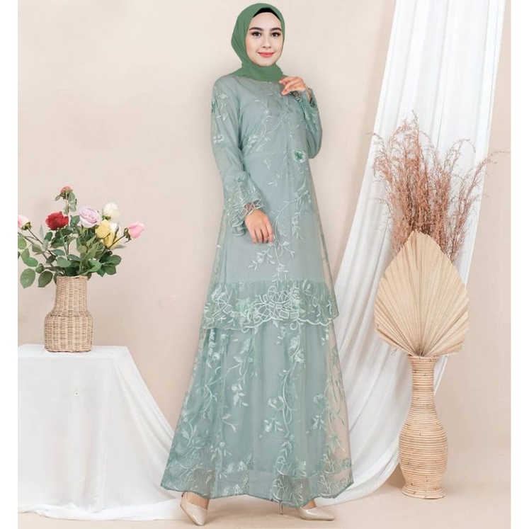 Gamis BURKAT MALAYSIA TILE NALAI // Gamis Burkat Terbaru 2021 // Gamis Terlaris