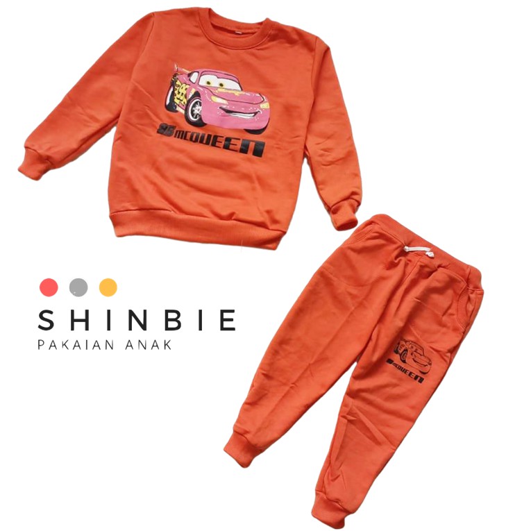 Baju Setelan Anak Mcqueen Set Sweater Anak Unisex