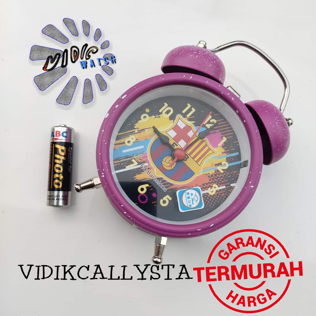 JAM WEKER JAM BEKER ALARM UNIK KARAKTER CLUB BOLA