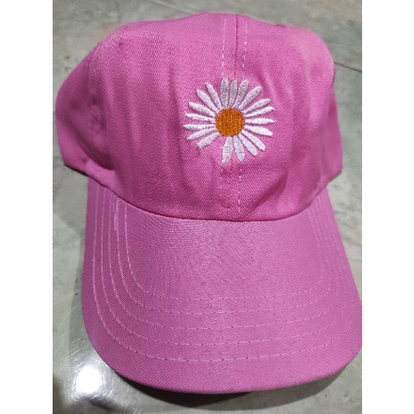 Topi dewasa Baseball Bordir Smile / Reclusive / Garis Tiga Tengah Kualitas Premium