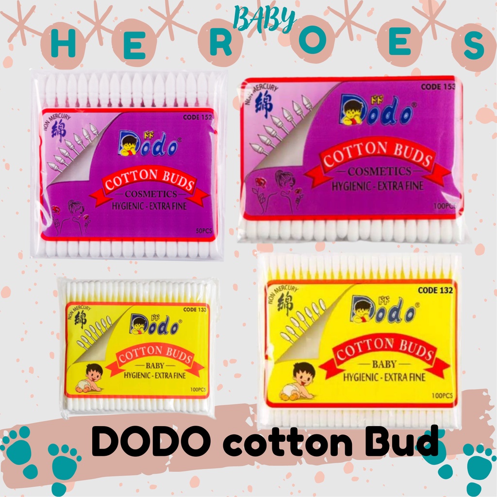 DODO cotton Bud Cosmetic / Baby 50-100pc