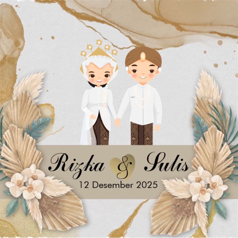 Undangan Digital Video Pernikahan Premium Desain