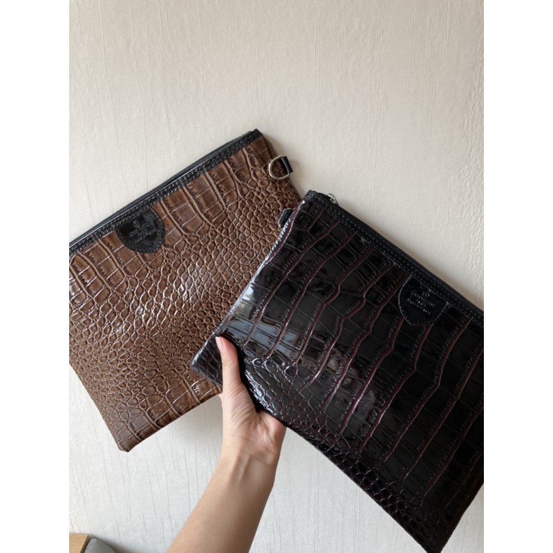 CLUTCH ELVI CROCO PREMIUM CLUTCH WANITA KANTOR