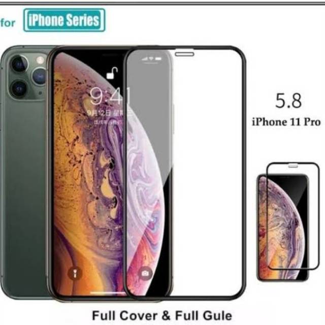 ANTI GORES KACA FULL 9D IPHONE 11 PRO