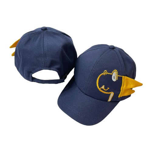 topi anak karakter dino costume nama suka suka bordir nama-4