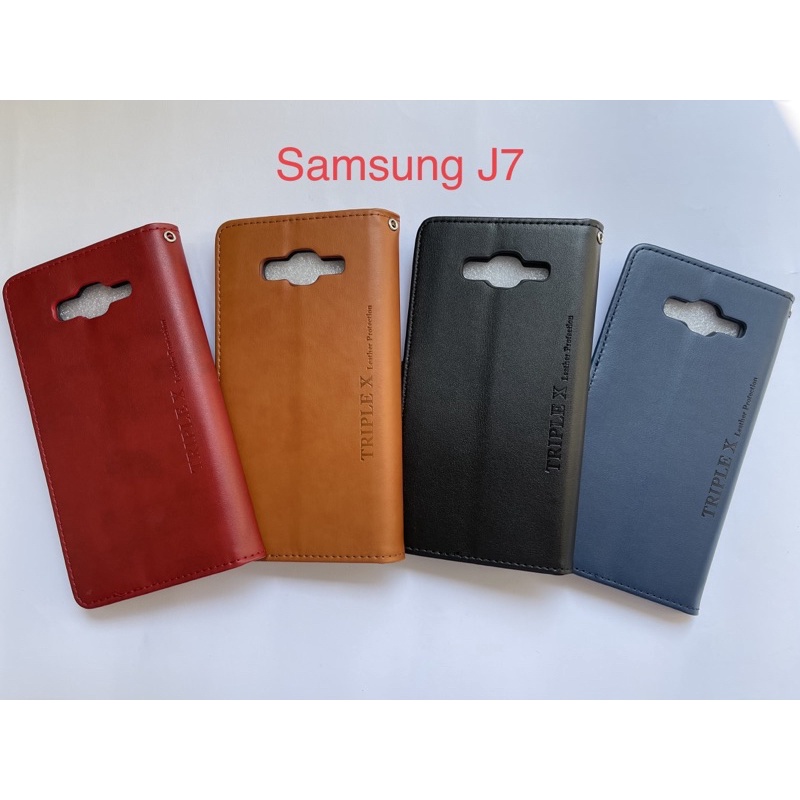 Leather Wallet Flip New Samsung J7