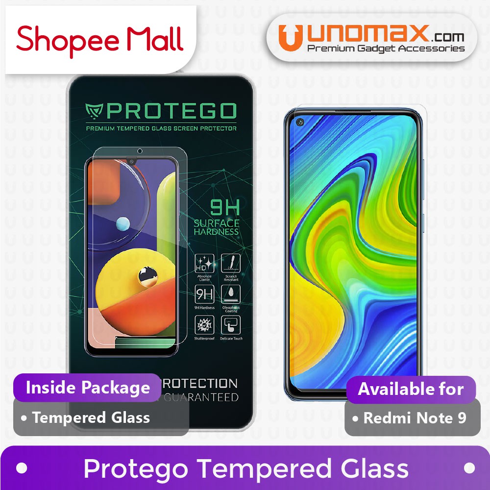 Tempered Glass Xiaomi Redmi Note 9 Protego Screen Protector