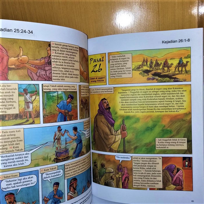 Alkitab Bergambar - Kitab Kejadian. Buku Cerita Komik Alkitab Kristen Anak Bergambar