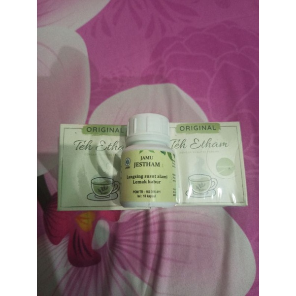 Ready Paket Diet Alami (2 Teh Peppermint + jamu langsing jestham) melancarkan BAB
