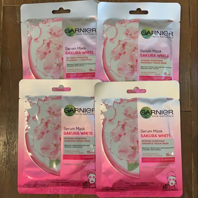 GARNIER SHEET MASK SERUM MASK SAKURA WHITE