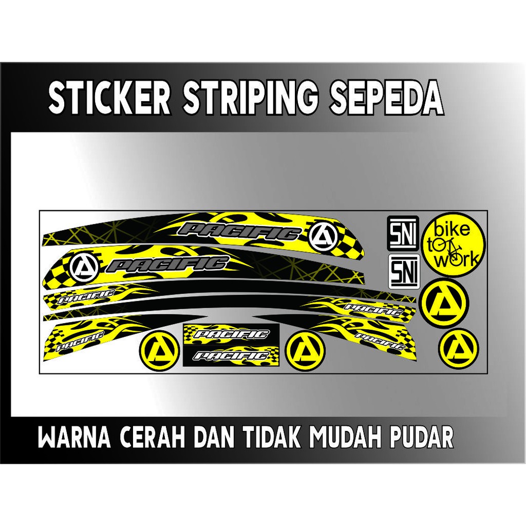 UNIVERSA STRIPING SEPEDA BIKE STRIPINF PACIFIC TO