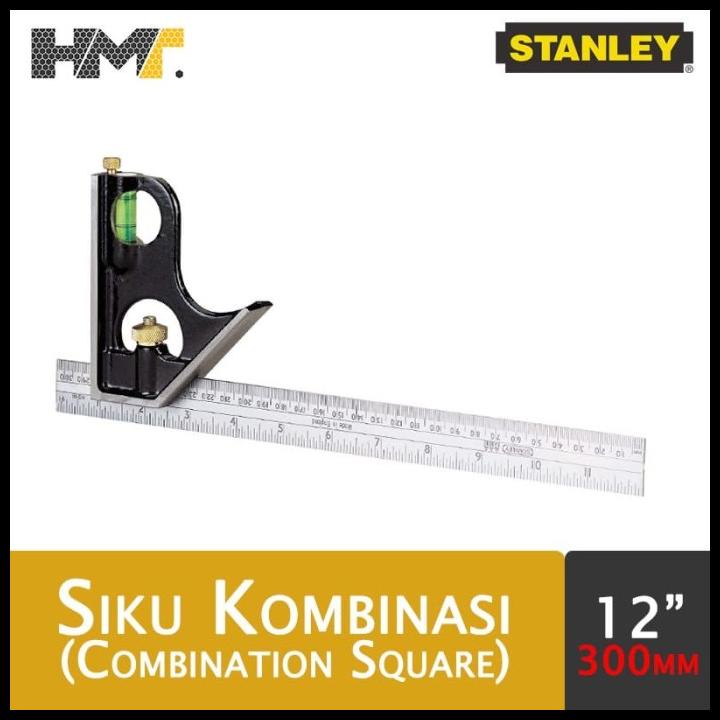 

Force | Stanley Combination Square 12" (300Mm) / Penggaris Siku Kombinasi