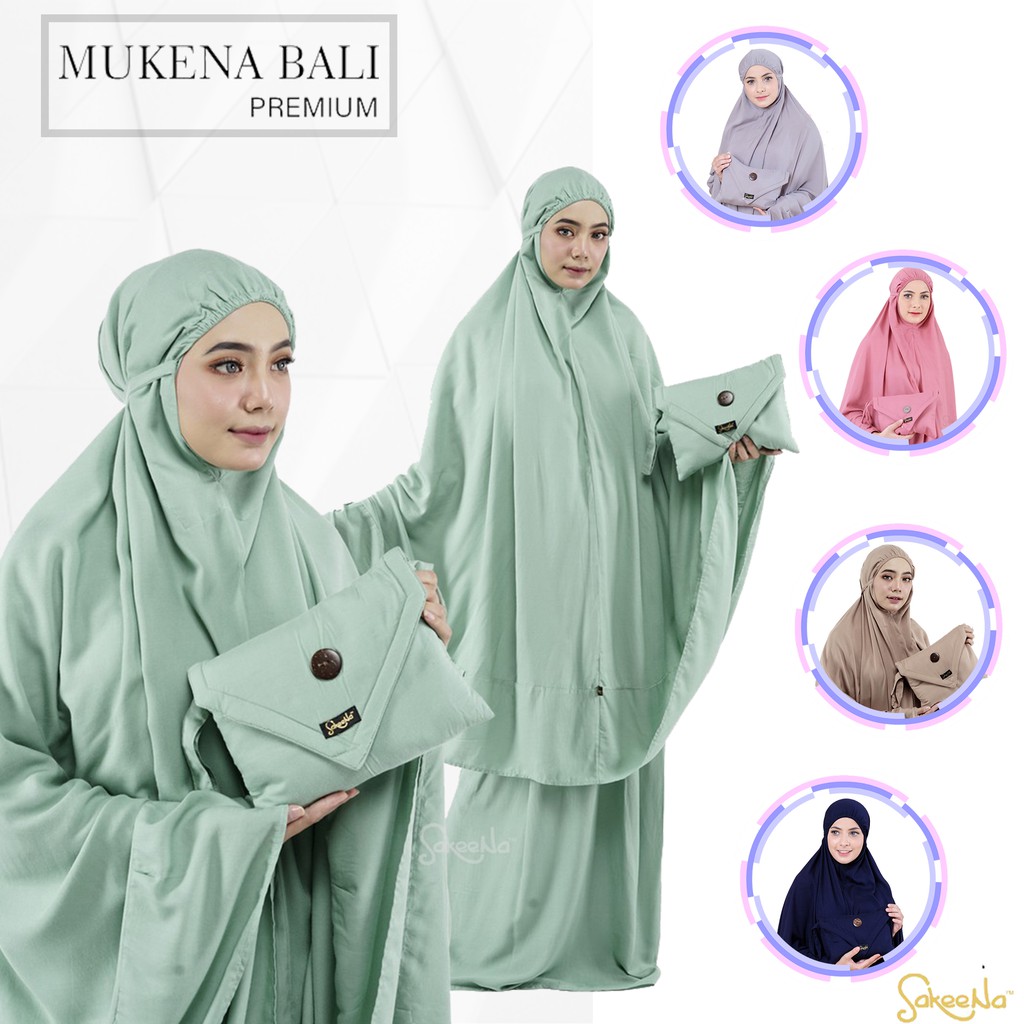 Mukena Bali Jumbo Dewasa Fazilla Katun Rayon Premium Polos Adem