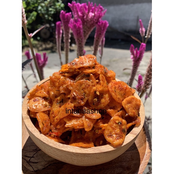 

krupuk udang pedas daun jeruk bantat 250gr